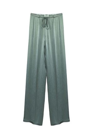 Pantalone verde in misto seta SEMI COUTURE | Y6SM38S291